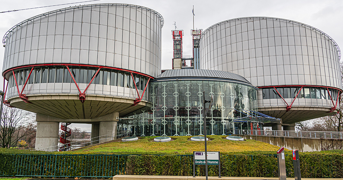 La Cour européenne des droits de l'homme, à Strasbourg.