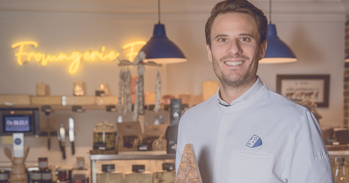 Martin Burrus, qui a créé les fromageries De Bleu!, à Vésenaz et à Carouge.