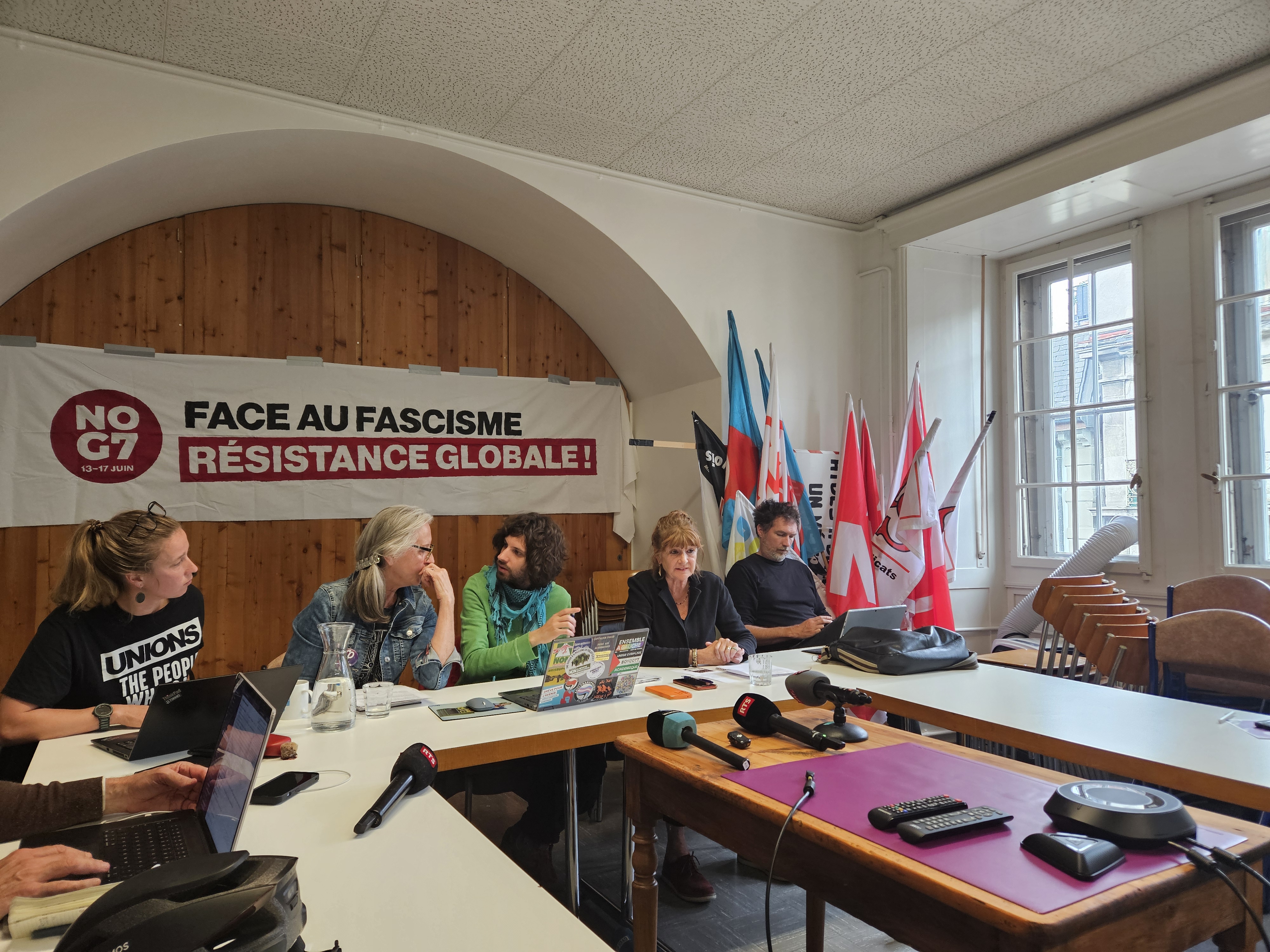 «Ce n’est pas aux organisateurs d’assurer la sécurité», font savoir les membres de la coalition noG7.