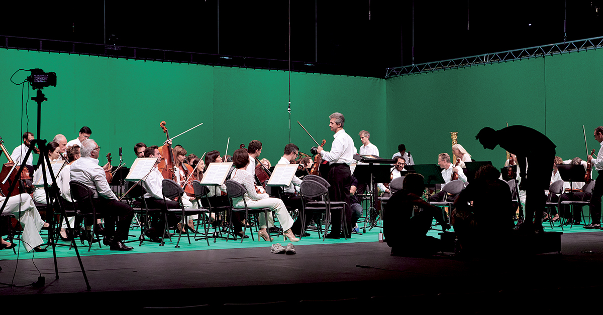 Plusieurs micros et caméras ont saisi les musiciens sous tous les angles. 