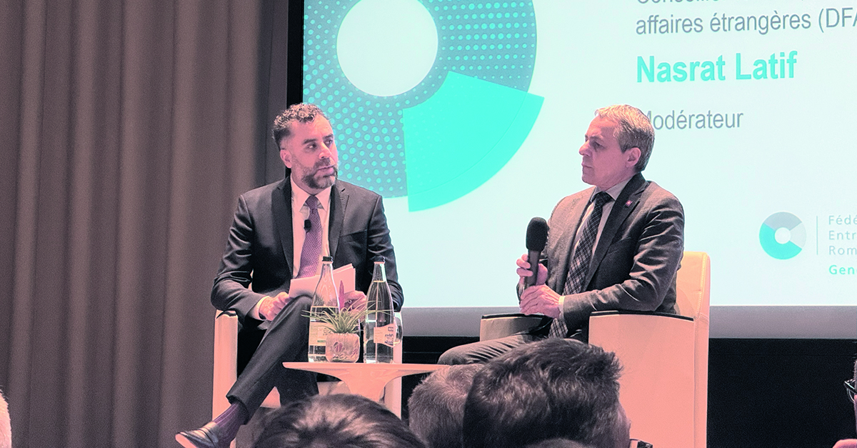 Ignazio Cassis était invité à la FER Genève pour une conférence sur les Bilatérales III.