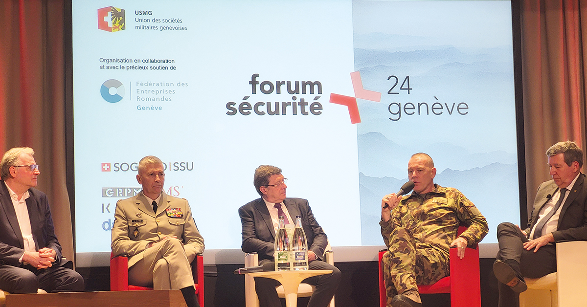 De gauche à droite: François Rohrbach, Denis Mistral, Mauro Poggia, Laurent Michaud et André Duvillard. 