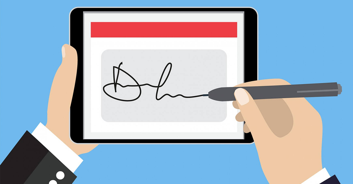 Seule la signature électronique qualifiée avec horodatage électronique qualifié est assimilée à la signature manuscrite.